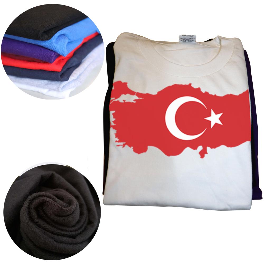Lustige Türkei Türkische Türkei Flagge Grafik T-Shirts Herren Damenmode Freizeit T-Shirt 100% Baumwolle Locker Übergroßes T-Shirt