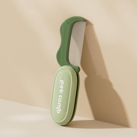 Foldable Cat Comb Flea Dirt Removal Cat Comb Reduce Shedding Versatile Pet Hair Comb Pet Grooming Tools