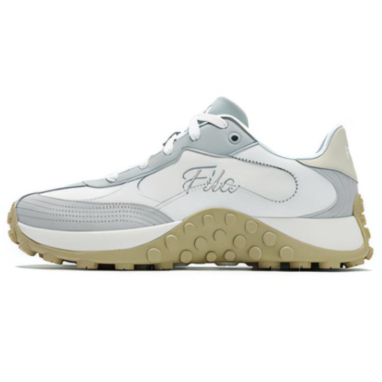 New FILA Abrasion-Resistant Low-Top Casual Shoes Men's Violet Gray F12M513207FGB