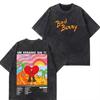 Rappare Bad Bunny Turné 2026 Debi Tirar Mas Fotos DTMF Merch T-shirts Herr Mode Sommar Rundhalsad T-shirt Hip Hop Vintage Tvättade T-shirts