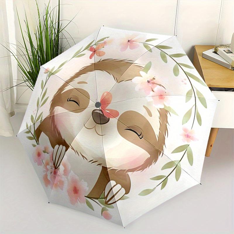 

1pc Automatic Opening/Closing Umbrella with Convenient Three-Fold Design, 8 Iron Ribs, Outdoor, Perfect Festival Gift for Fans, Travelers, Daily