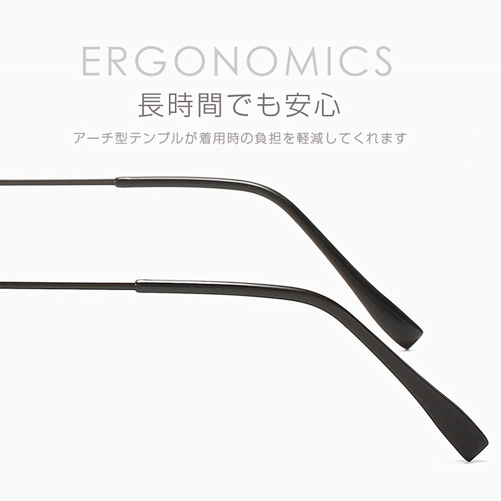 ORIGINCOM Photochromic Eyeglasses with Photochromic Lenses, Metal Frame, UV400 (99% UV Protection), Unisex, Lens Color Changes with Light Intensity,