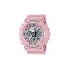 G-Shock 3D Çift Ekran Su Geçirmez Kuvars Saat Reçine Kayış Kadın saatleri Pembe GMA-S120NP-4APR
