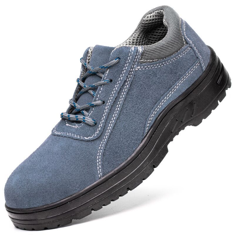 Oulylan Male Breathable Cowhide Safety Shoes Welder Anti-Smash Work Footwear Men Wear Resistant Shoe Steel Toe Security Sneakers