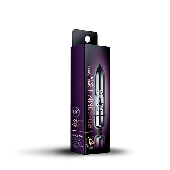 Vibrator - Rocks-Off RO-80mm 1-Speed Chrome