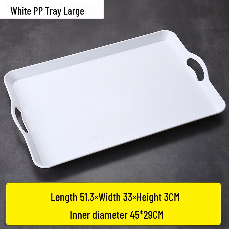 

Поднос сервировочный пластиковый LISM с двойными ручками, с текстурой дерева