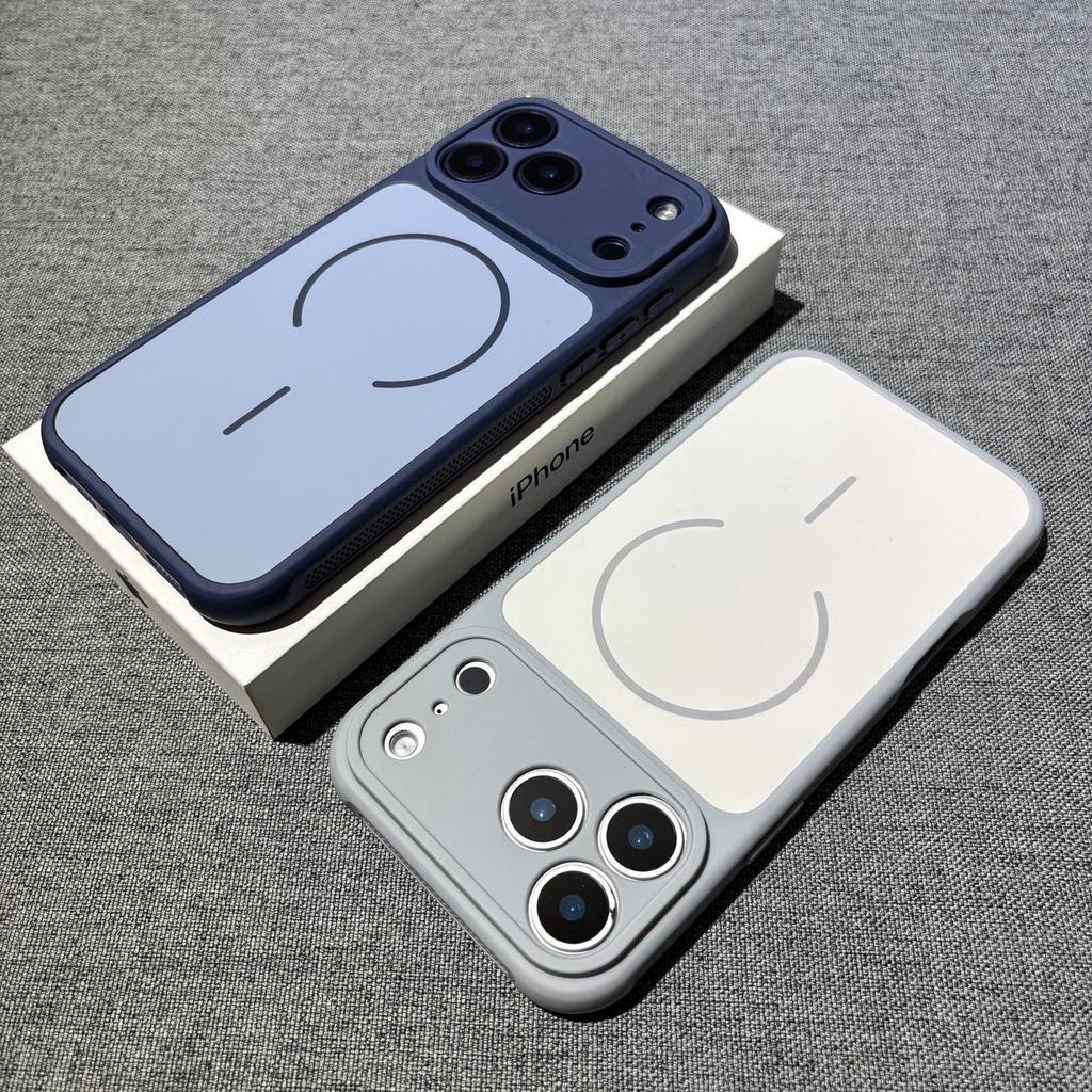 iPhone 17 Pro Max Magnetic Lens Protection Case - Full Coverage, Anti-Drop, Frosted Feel