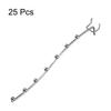 uxcell 27cm Stainless Steel Pegboard Tool Holder for and Silver 25-Pack Hooks, Wall-Mounted Workbenches, Garages, Kitchens, Shops,