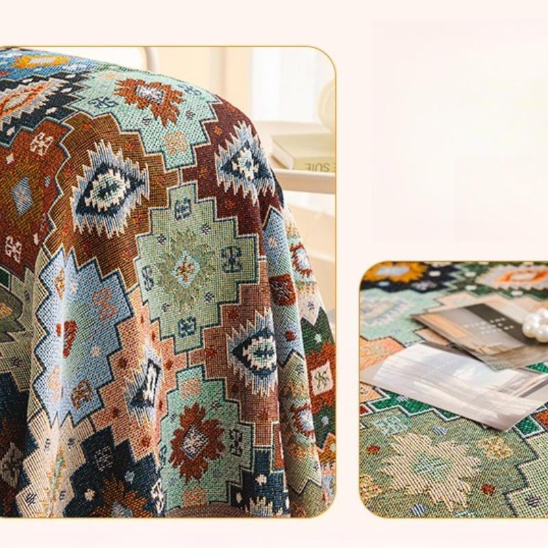 Bohemian sofa towel universal cover, universal in all seasons, non-slip and anti-cat scratching sofa cushion cover