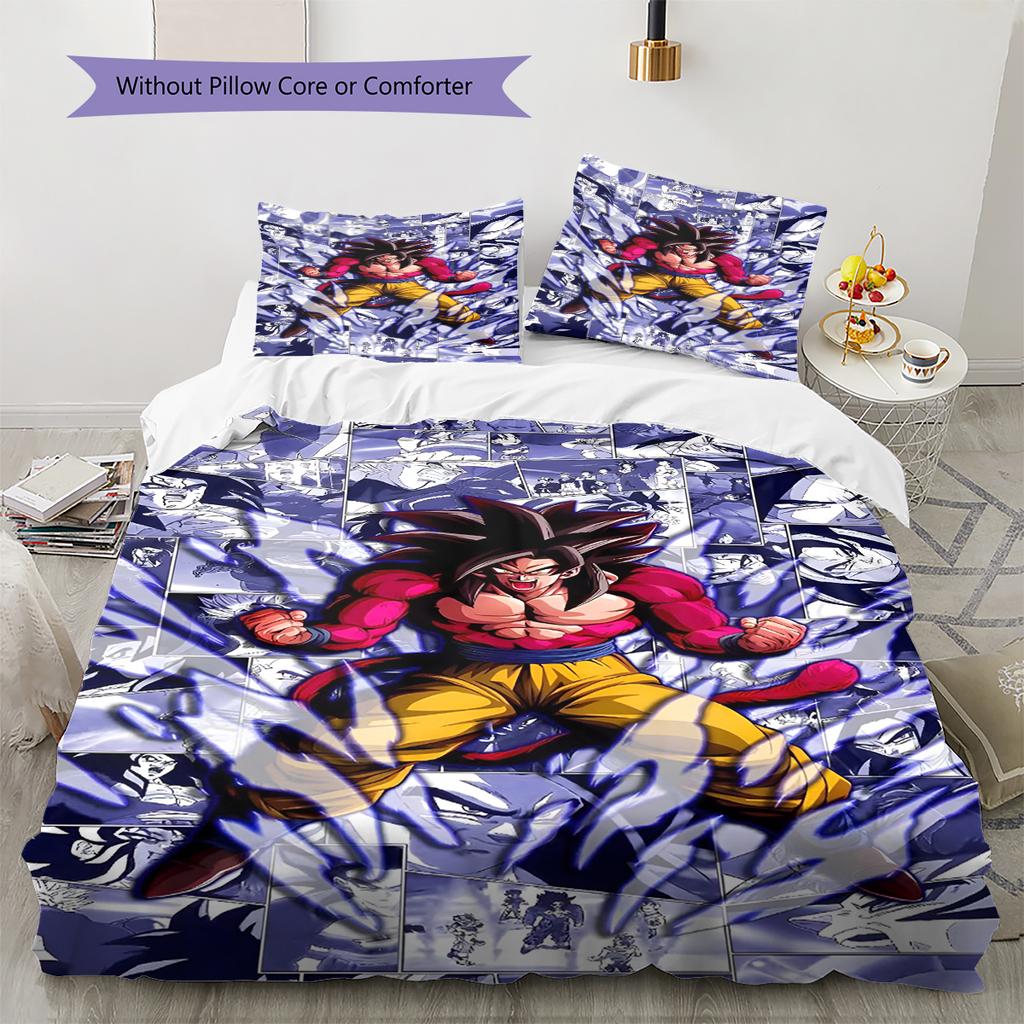 Set Copripiumino Trapuntato con Fantasia Cartone Animato Federa Decorazione per la Casa Regalo di Compleanno (1 * copripiumino + 2 * federa, senza nucleo)
