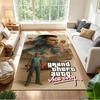 Gta Personalisierbare Namensmatte Perfekt für Foyer Eingangsbereich Spielzimmer Außenbereich Rutschfeste Matte Anime Bürodekoration Perfekte Geburtstags-/Weihnachtsgeschenkidee