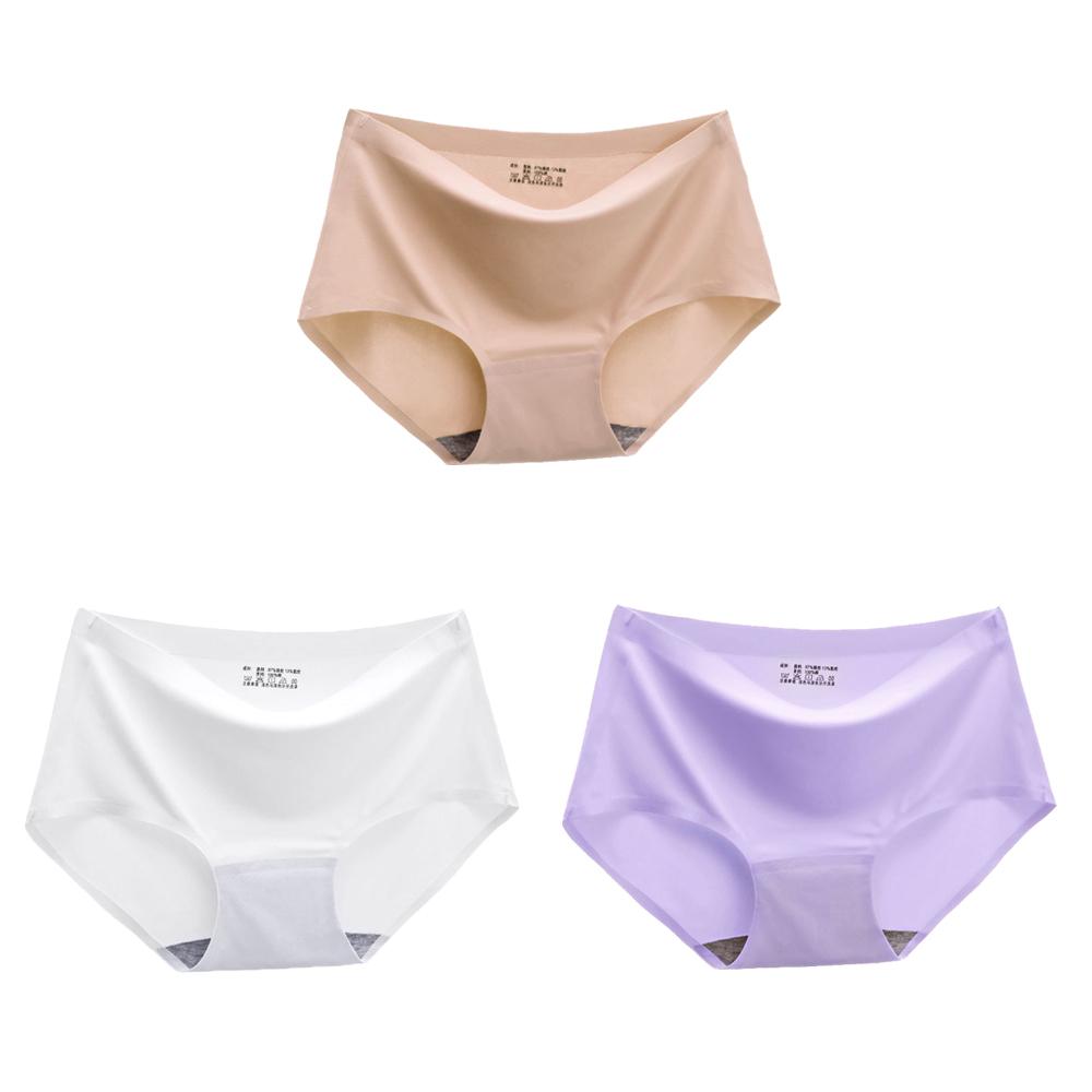 3 PCS/Set Seamless Women's Panties Sports Breathable Underwear Girls Comfort Briefs Skin-Friendly Lingerie Female Underpants