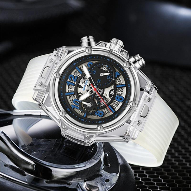 SANDA Brand Luxury Watch Men Wrist Watches Multifunction Sports Waterproof Luminous Sports Casual Clock Men Quartz Watches