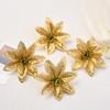 20PCS Plastic Simulation Christmas Flower Wedding Artificial Flowers Valentine's Day Decoration
