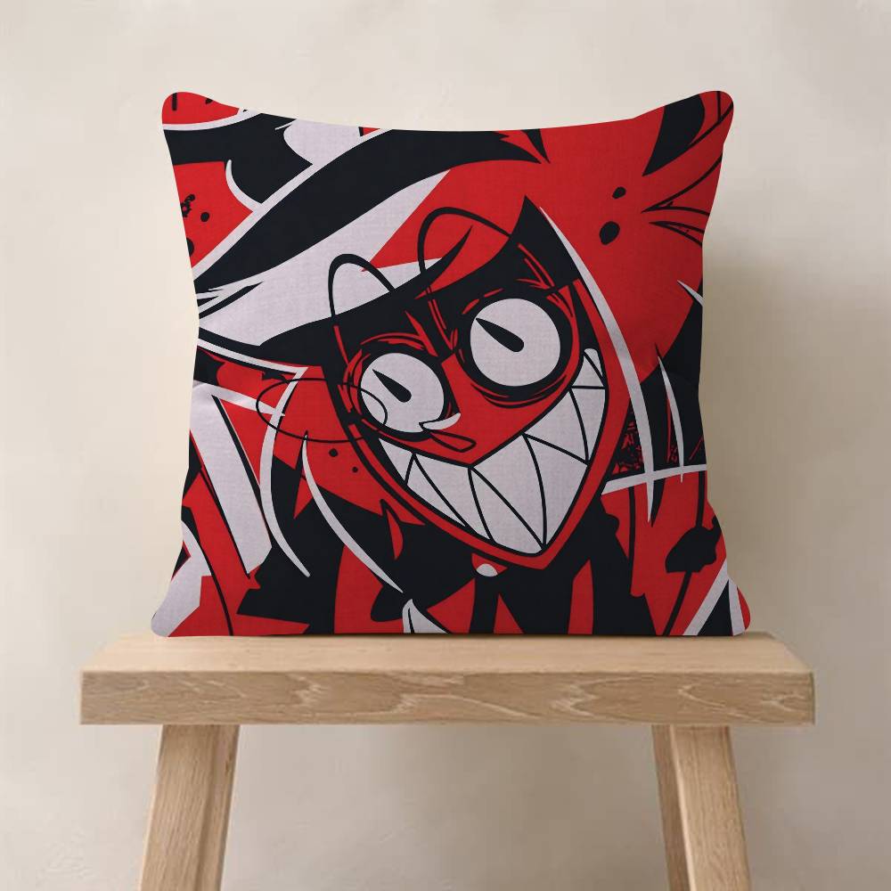 Anime H-Hazbin H-Hotel Kissenbezug Auto Überwurfskissenbezug für Sofa Auto Weihnachtsgeschenk