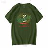 Staropramen Tschechisches Bier Abgenutztes Etikettenmuster T-Shirt vintage Gewaschenes Lässiges Oberteil Für Den Täglichen Gebrauch streetwear Grafik Stilvoll