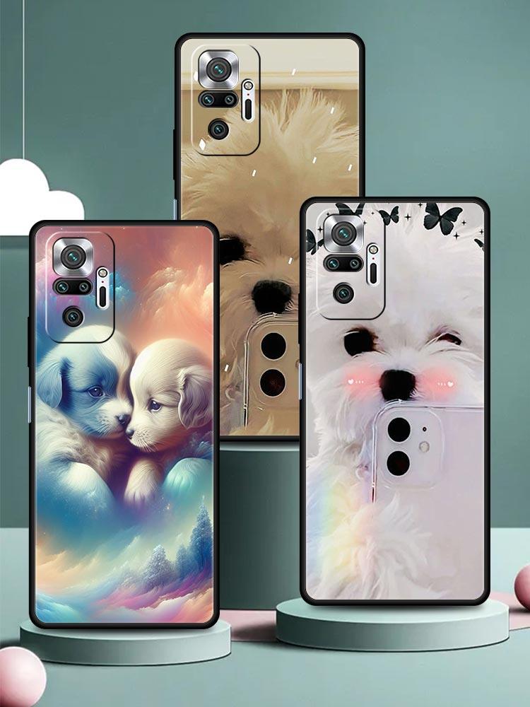 Cute Little Dog Phone Case Cover for Redmi 14C 10C Note 15 14 13 12 10 11 K40 Pro Plus 5G Soft TPU Shockproof Shell Fundas Capas