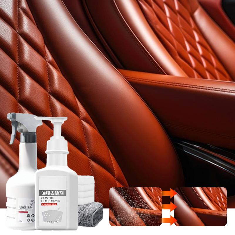 Car Interior Cleaner Multi Surface Cleaner Spray Effective High Foam Multipurpose Car Cleaner For Dash Leather Trim Glass Fabric
