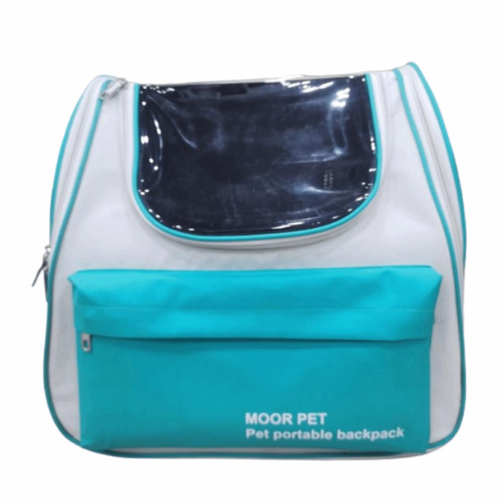 

Expandable Pet Backpack Carrier Portable Outdoor Tote Bag Pet Carrying Backpack for Cats Puppy зелёный