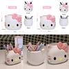 Storage Anime Case Students Stationery Organizer Box Pen Holder Brush Storage Box Room Decor Plastic Kitty Storage Box
