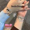 Sanrio Kuromi & Cinnamoroll Best Friend Bell Bracelet - Cute Cartoon Accessories & Small Gift