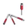 4pcs Durable Carbide Steel Router Bits with Red Anti Corrosion Layer DIY Craft Tool for Efficient Wood and Craftworks