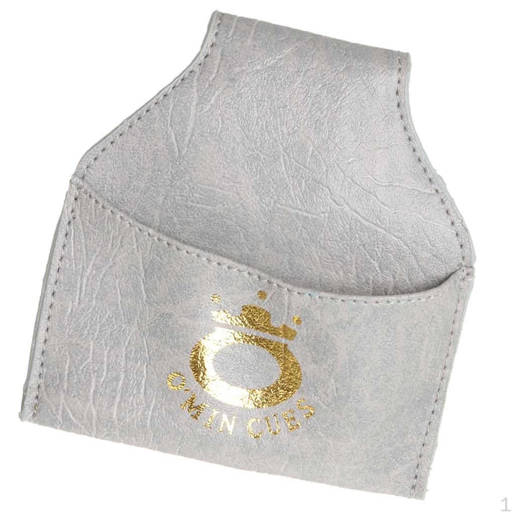 Держатель для мела на кий для бильярда, снукера, пула из ПУ-кожи