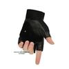 Men's Rivet Pirate Skull Half-Finger Leather Gloves for Autumn/Winter – Ideal for Mountaineering and Riding