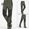 Pánské horolezecké kalhoty elastický pas knoflík zip poklop Sportovní kalhoty s kapsami Patchwork Barva Silná plyšová podšívka Outdoorové aktivity Turistické kalhoty