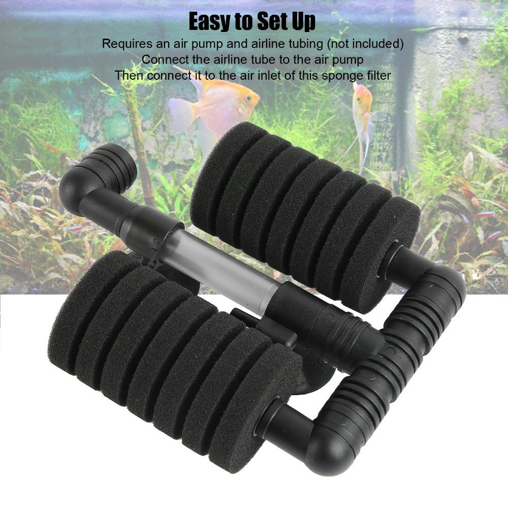 High Density Sponge Bio Sponge Filter Black Fish Tank Filter Durable Aquarium Air Filter  Fish Tank