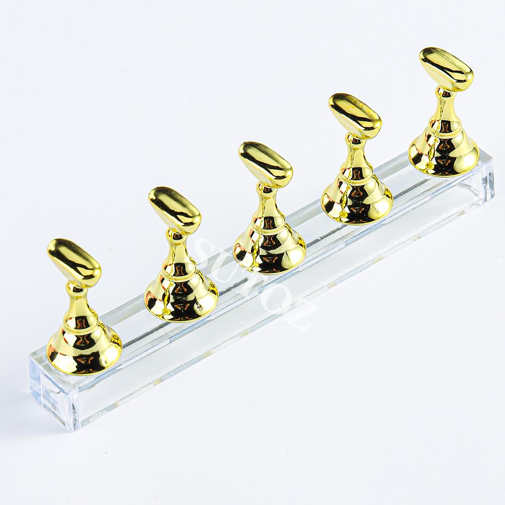 Nail Art Practice Tray with Strong Magnet and Wearable Crystal Pieces