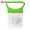 1/2/3/4pcs Effortlessly Slice Onions with This 1pc Colorful Onion Slicer Kitchen Stainless Steel Potato Chip Onion Holder