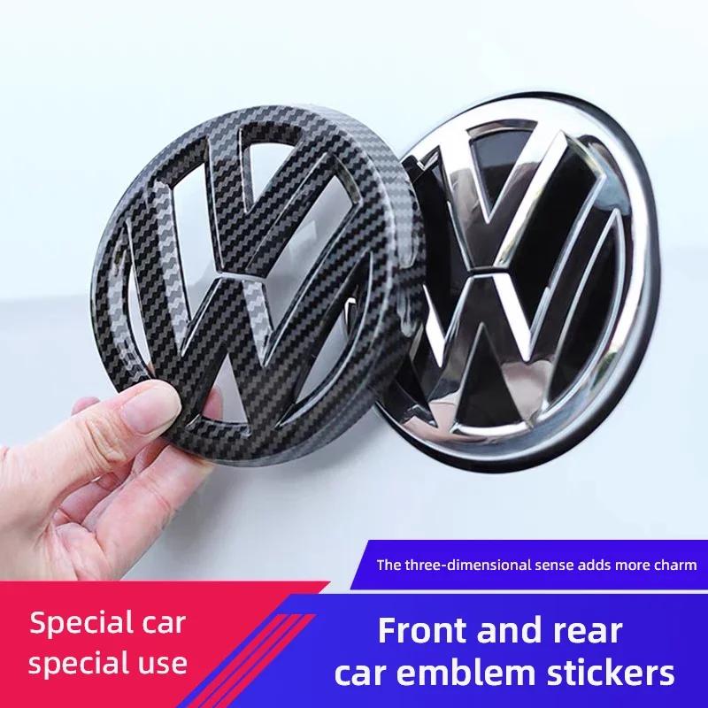 YKPSC1 1 Set Car Front Grill/Rear Trunk Emblem Lid Covers Logo Sticker For VW Tiguan Arteon CC PASSAT B6 7 8 8.5 POLO T-ROC MK6 7 8