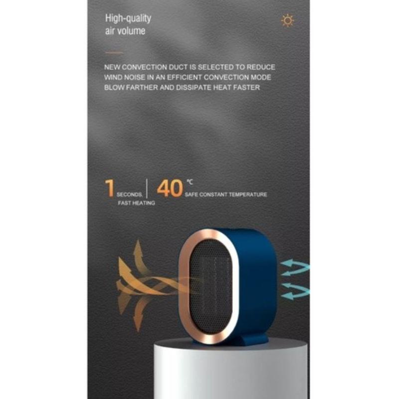 1200W Electric Heater Low Noise Air Circulation Hot Air Blower Ceramic Heating Machine for Home Office