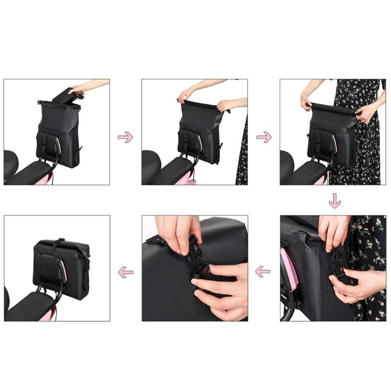 Large Capacity Scooter Front Bag Waterproofs Handlebars Bag Bicycles Front Tube Bag