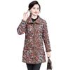 Women's Winter Clothing New Middle Aged and Elderly Cotton Jacket with Velvet and Cotton Warmth Top Coat Medium Length Cotton Jacket