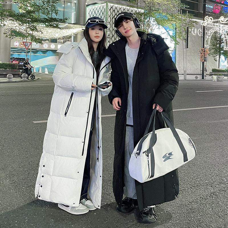 Nuova Giacca Invernale Lunga alla Caviglia - Unisex Vestibilità Larga, Caldo Stile Coreano per Uomini e Donne.