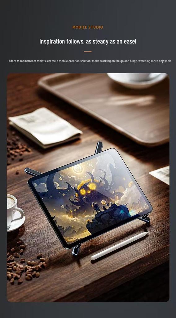 Magnetic Aluminum Mobile & Tablet Stand - Portable & Multifunctional Holder