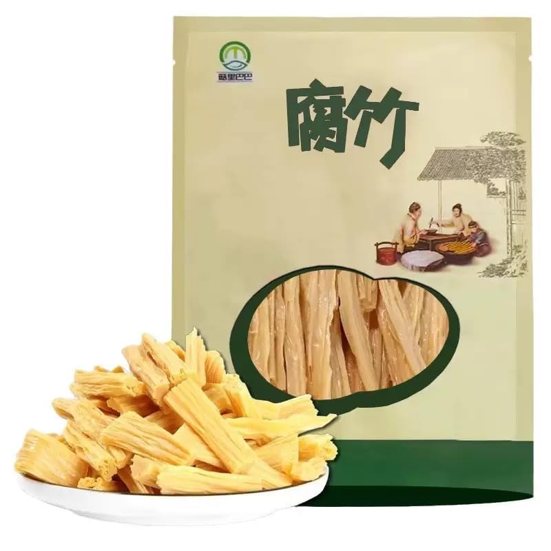 Lataristy dried tofu skin soy product rehydration cooking natural color rich bean flavor soft chewy texture random shipping old packaging.