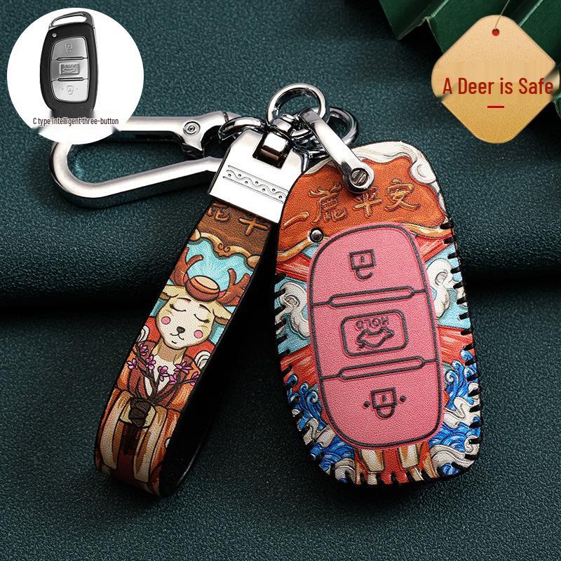 Hyundai Car Key Cover for 20 Models: Ix35, Festa, Ix25, Verna, Santa Fe, Encino, Guochao