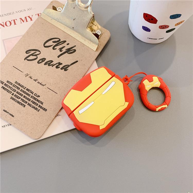 Applicable to Apple AirPods Pro3 generation earphones 1/2 protective case 4th generation wireless Bluetooth Iron Man shell Batman