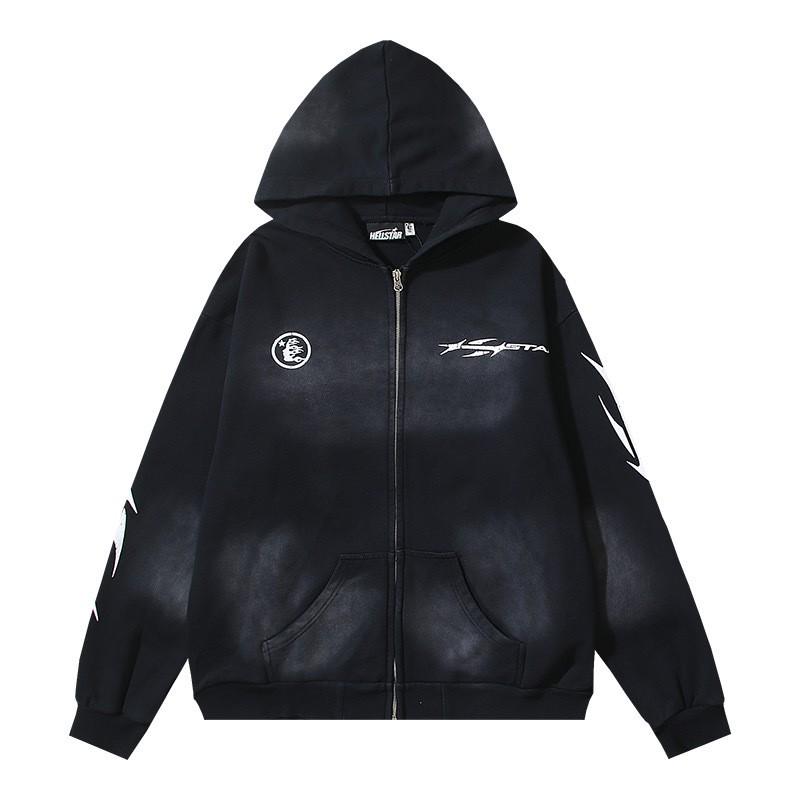 Mens Womens Oversized Hooded Sweatshirt Streetwear Vintage Washed Cotton Pullover Casual Long Sleeve
