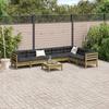 VidaXL Garden Lounge Set 8 Pcs with Cushions Impregnated Pine Wood 3299484