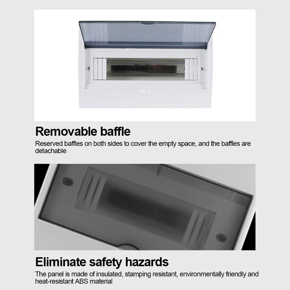 Plastic Power Plastic Junction Box Waterproof Dustproof Distribution Shield Electrical Enclosure 2-16Ways