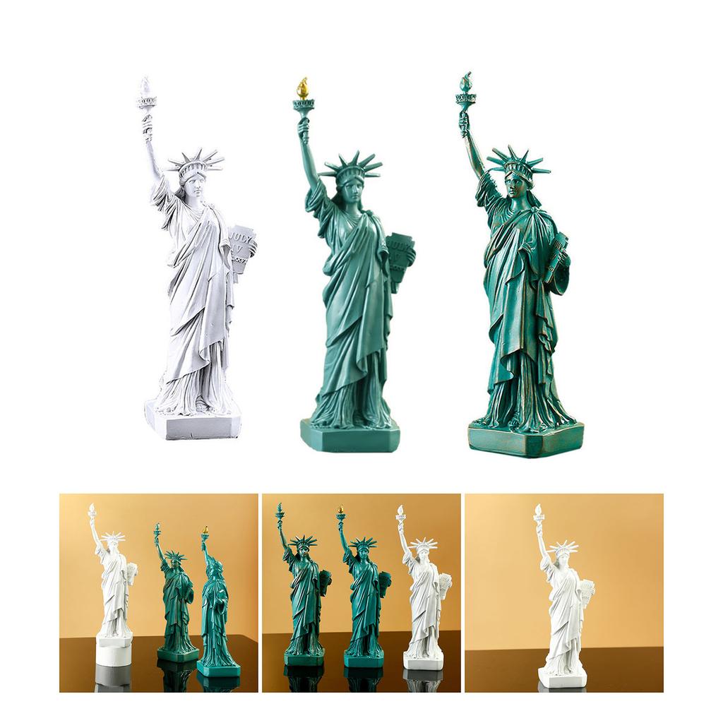 Creative Liberty Statue Resin Model 12 Inch Copper Finish for Art Lovers and Collectors