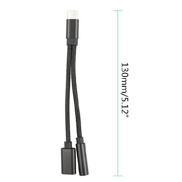 Efficient Practical 3.5mm Type-C to Digital Audio Adapter Cable  Aluminum Alloy