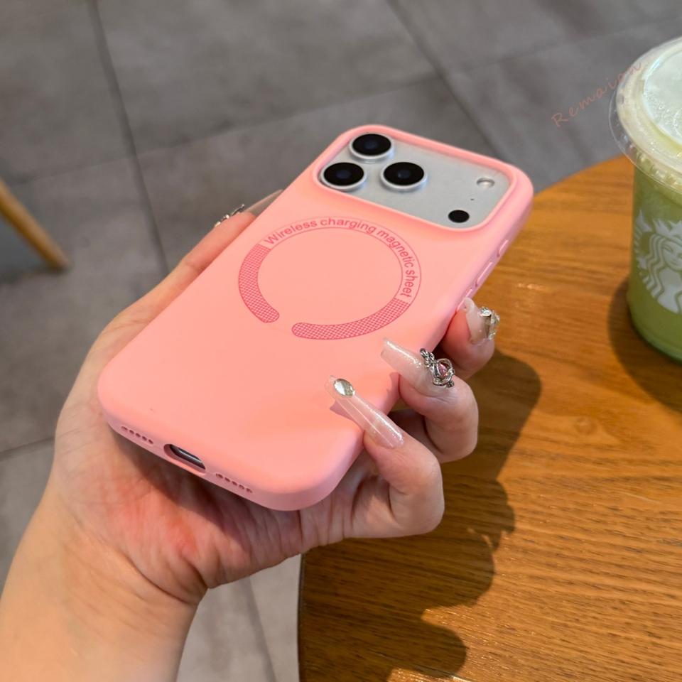 Offizielle magnetische Handyhülle für iPhone 11 12 13 16 17 Pro Max Air 1 14 16 Plus Flüssigsilikon Ladeanschutz Abdeckung