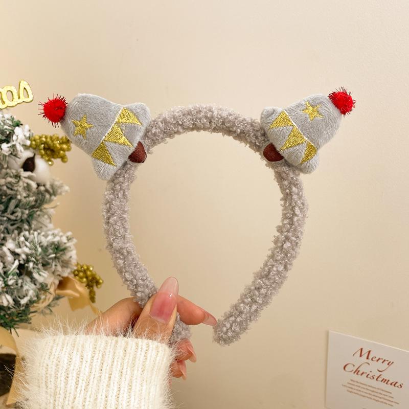 Children's Christmas Reindeer Headband - Cute Holiday Hair Accessory for Photos