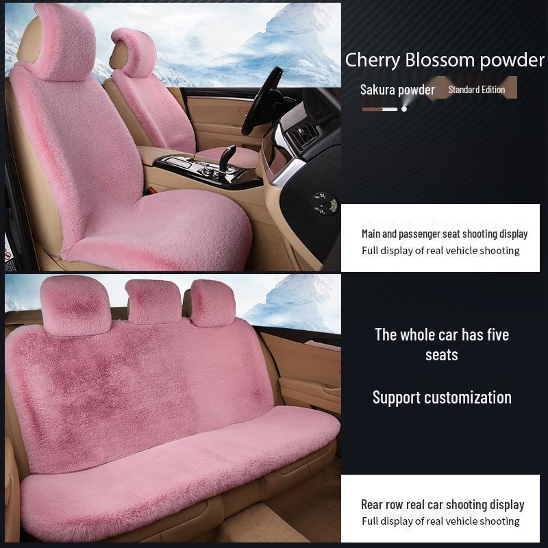 Universelles Plüsch-Winter-Autositzkissen mit vollständiger Umrandung