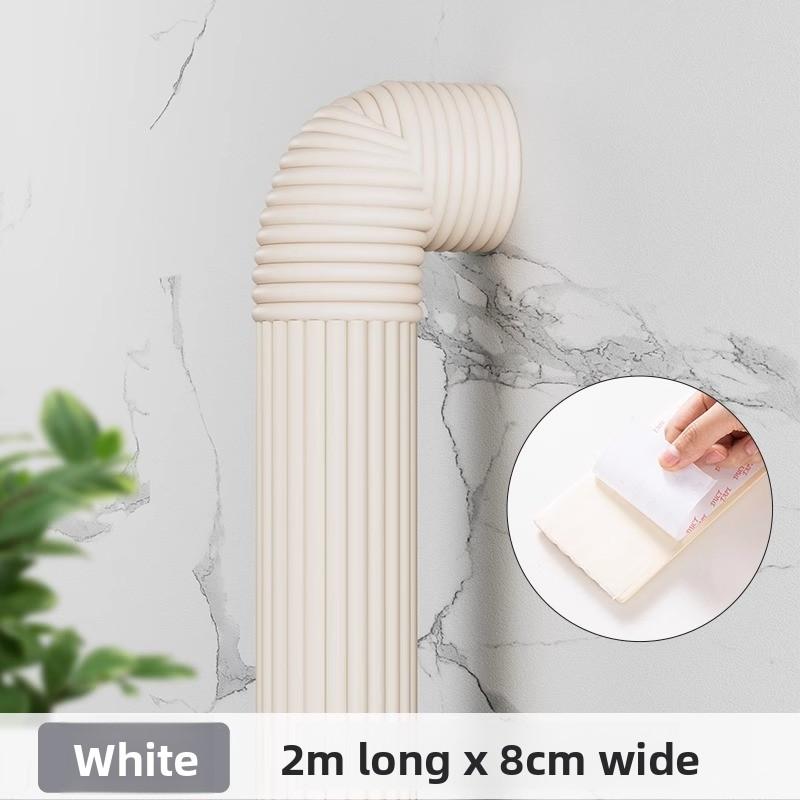 

Fire Resistant Flexible Foam Pipe Insulation Heat Resistant Sleeve for Heating Pipes Fire Hydrant Soundproof Protective Cover білий